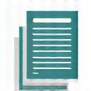 Icon representing a document or report.